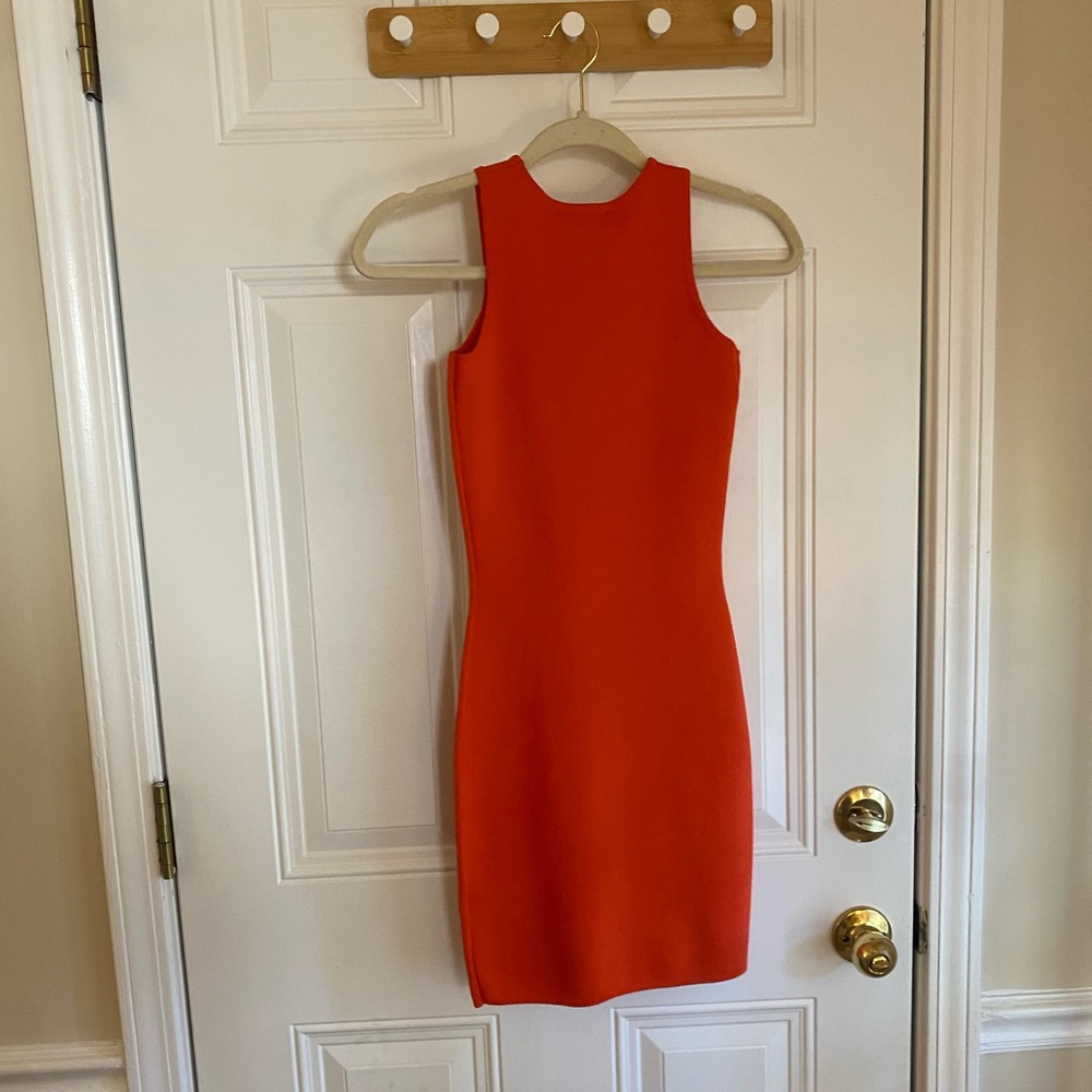 Sincerely Jules red/orange body con night out dress
